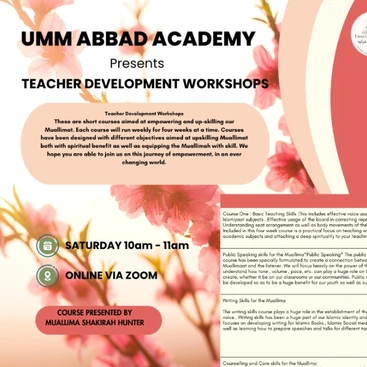 Original Academy artwork for Teacher Development Workshops