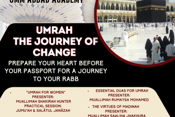 Original Academy artwork for The Journey of Change Umrah workshop